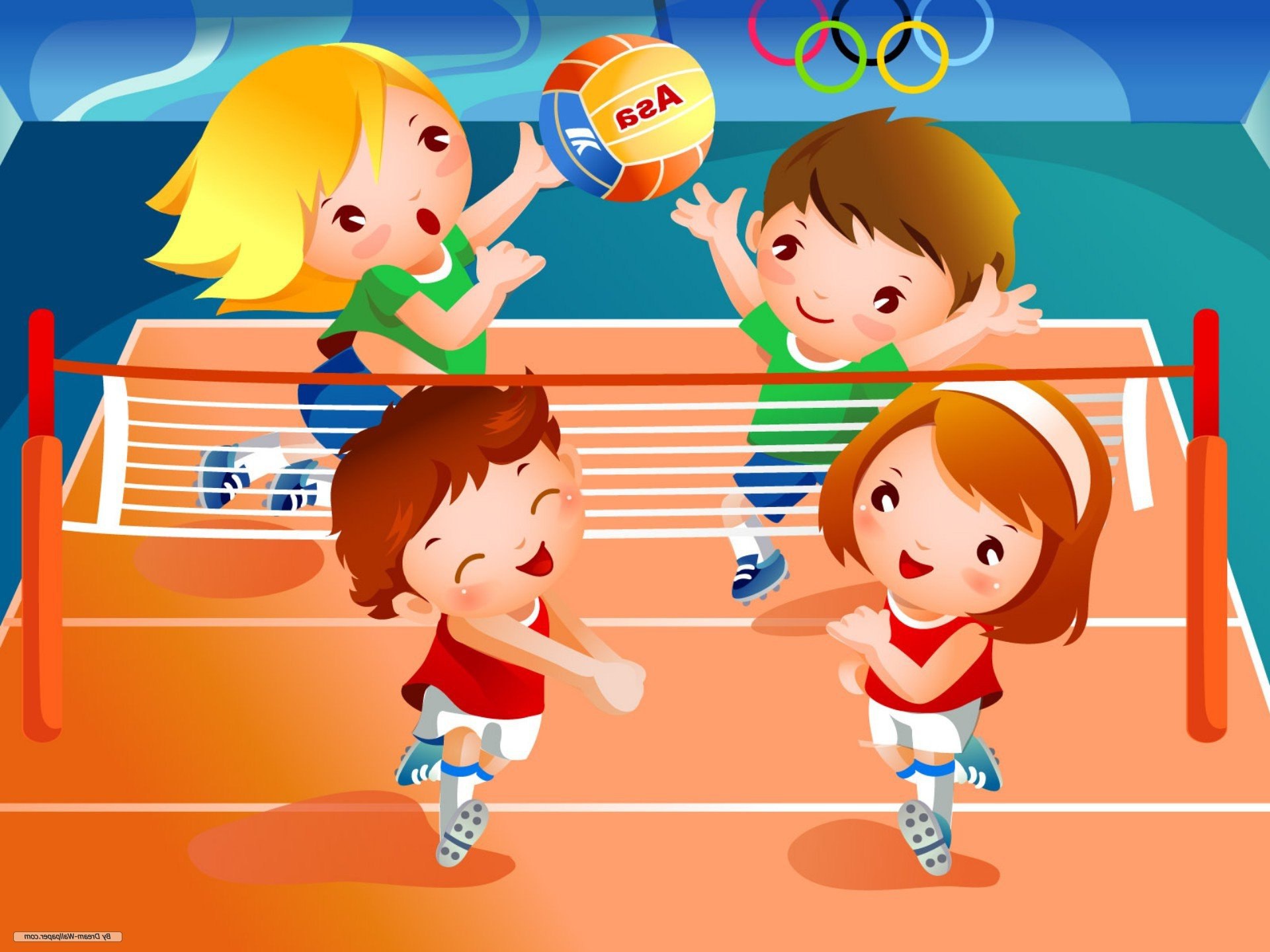 Physical games. Спортивные игры для детей. Пионербол. Спорт и физкультура в школе. Спорт дети иллюстрация.